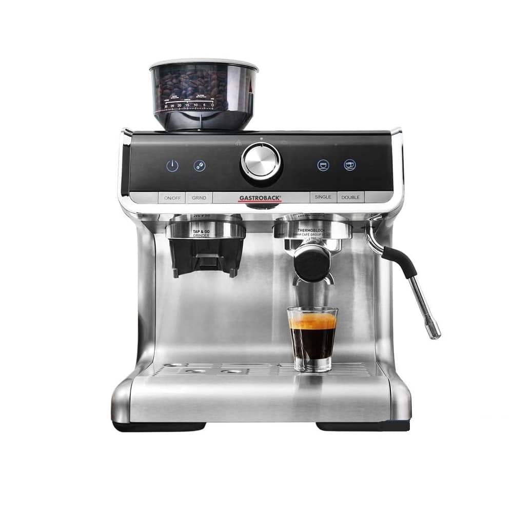 Espressor semiautomat cu rasnita, Gastroback, Barista Pro, 250 g, inox