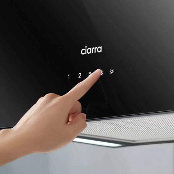 Hota tip insula, Ciarra, CBCB4850-OW, 700 m³/h, 48 cm, negru