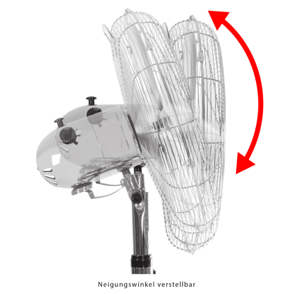 Ventilator camera vertical cu picior, Proficare, PC-VL3064MS, 40 cm, inox