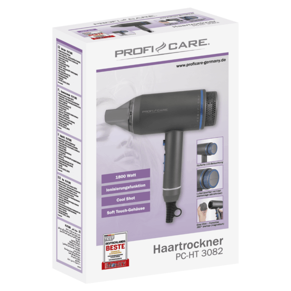 Uscator de par, ProfiCare, PC-HT3082, 1800 W, gri