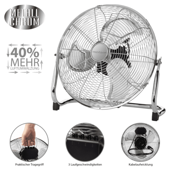 Ventilator camera de podea, Proficare, PC-VL3067WM, 50 cm, inox