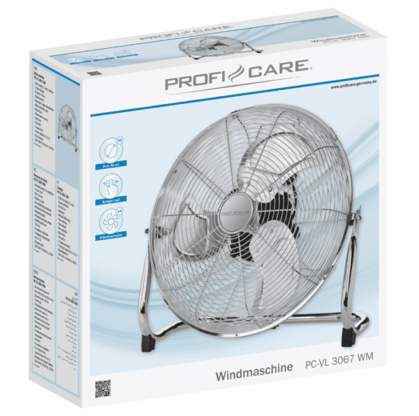 Ventilator camera de podea, Proficare, PC-VL3067WM, 50 cm, inox