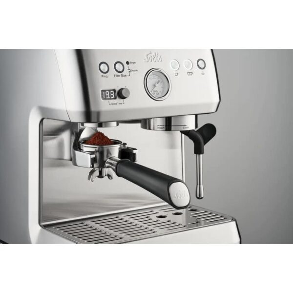 Espressor semiautomat cu rasnita, Solis, Grind&Infuse Perfetta, 250 g, inox