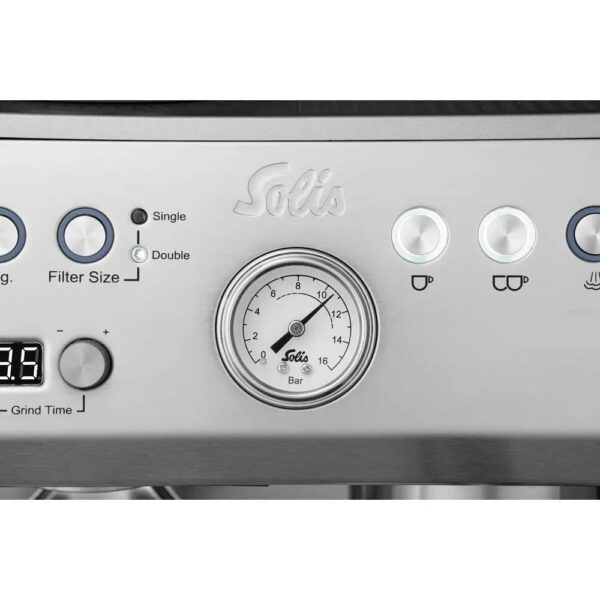 Espressor semiautomat cu rasnita, Solis, Grind&Infuse Perfetta, 250 g, inox