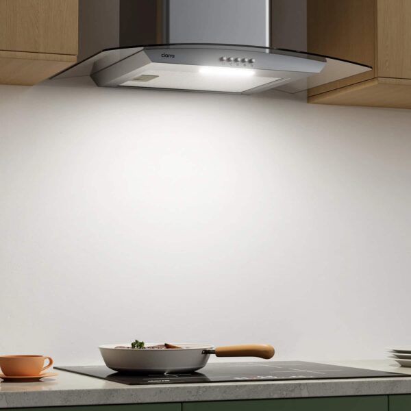 Hota de perete tip T, Ciarra, CBCS6506B-OW, 650 m³/h, 60 cm, inox