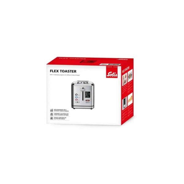 Prajitor de paine, Solis, Flex, 2 felii, 900 W, inox