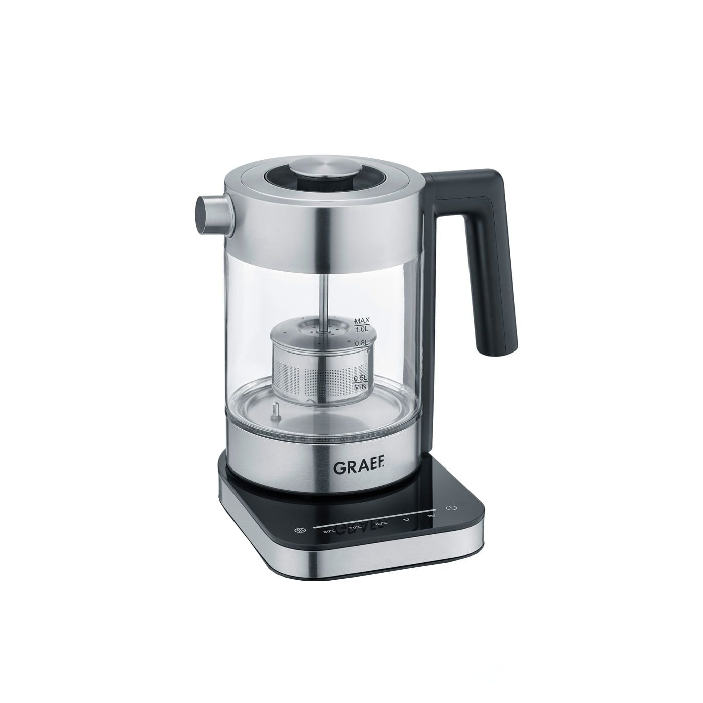 Fierbator apa cu infuzor, Graef, WK350, 1 litru, 2000 W, inox