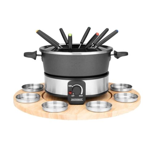 Set fondue, Gastroback - 42566, negru/inox