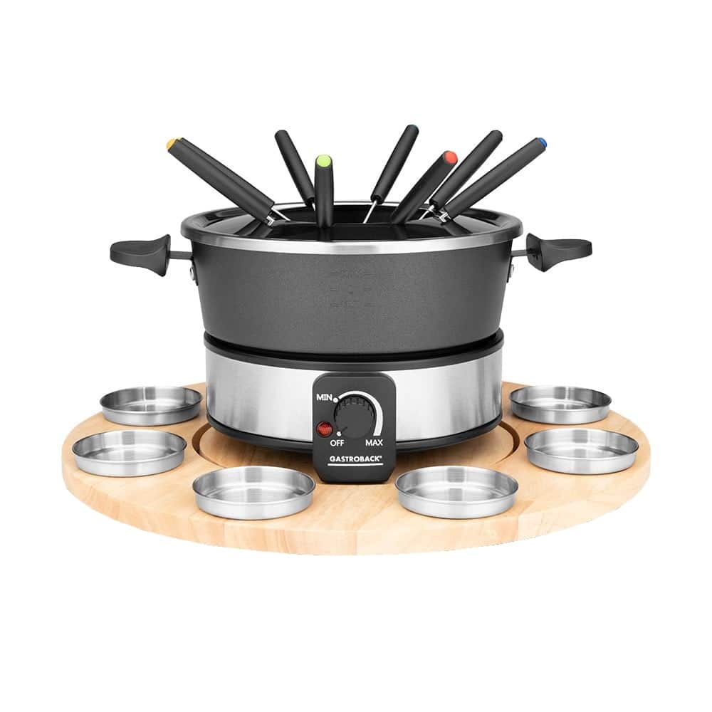 Set fondue, Gastroback - 42566, negru/inox