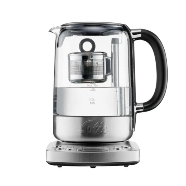 Fierbator apa cu infuzor, Solis, Tea Kettle Automatic, 1.7 litri, 2200 W, inox