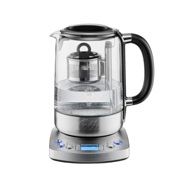 Fierbator apa cu infuzor, Solis, Tea Kettle Automatic, 1.7 litri, 2200 W, inox