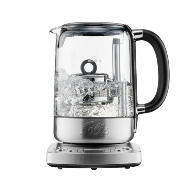 Fierbator apa cu infuzor, Solis, Tea Kettle Automatic, 1.7 litri, 2200 W, inox