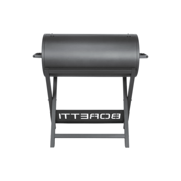 Gratar cu carbuni si termometru integrat, Boretti, Barilo 2.0, 87x41 cm, negru