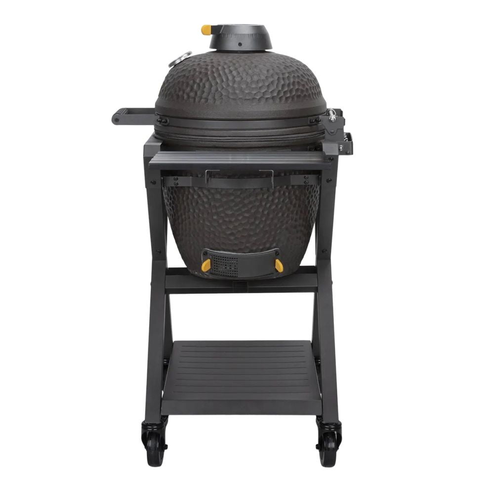 Gratar cu carbuni si termometru integrat Kamado, Boretti, Ceramica Medium, Ø 36 cm, antracit