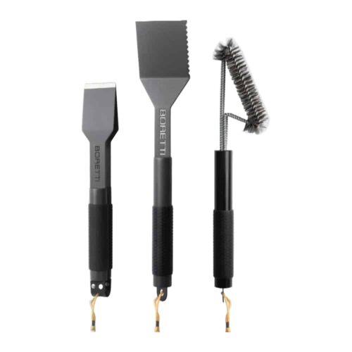 Set ustensile profesionale pentru gratar, Boretti - BBA83, antracit