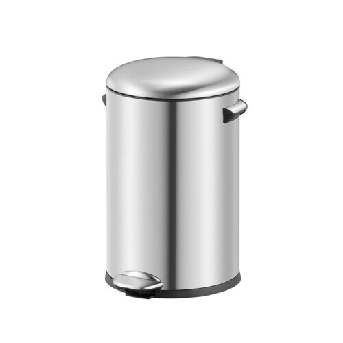 Cos de gunoi cu pedala, EKO, Belle Deluxe, 12 litri, 1 compartiment, inox