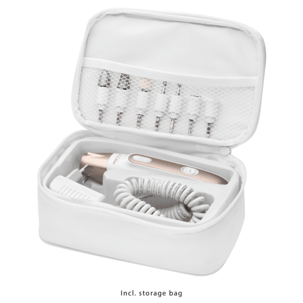 Pila electrica pentru manichiura/pedichiura, ProfiCare - PC-MPS 3004, alb/rose gold