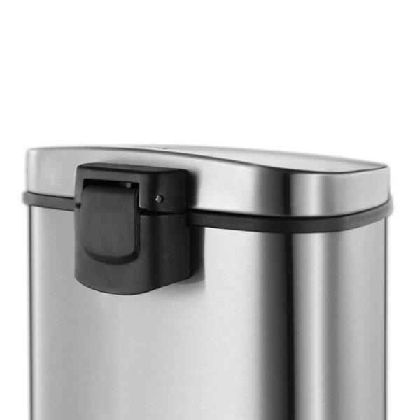 Cos de gunoi cu pedala, EKO, Grace, 25 litri, 1 compartiment, inox