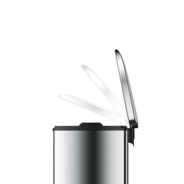 Cos de gunoi cu pedala, EKO, Grace, 25 litri, 1 compartiment, inox