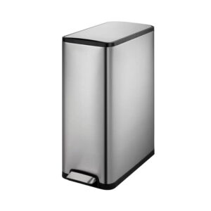 Cos de gunoi cu pedala, EKO, Ecoslim, 20+20 litri, 2 compartimente, inox