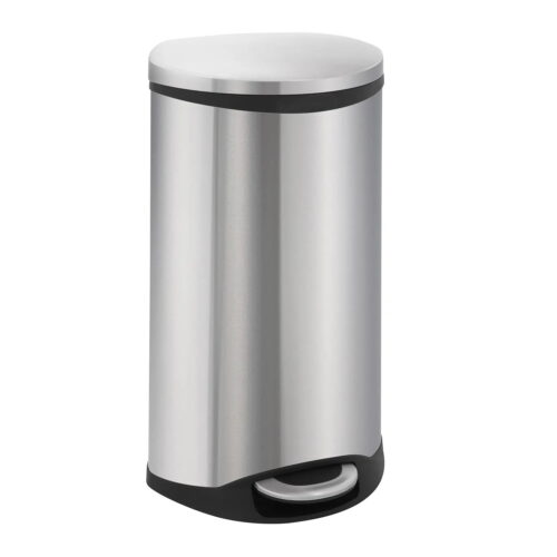 Cos de gunoi cu pedala, EKO, Shell, 30 litri, 1 compartiment, inox