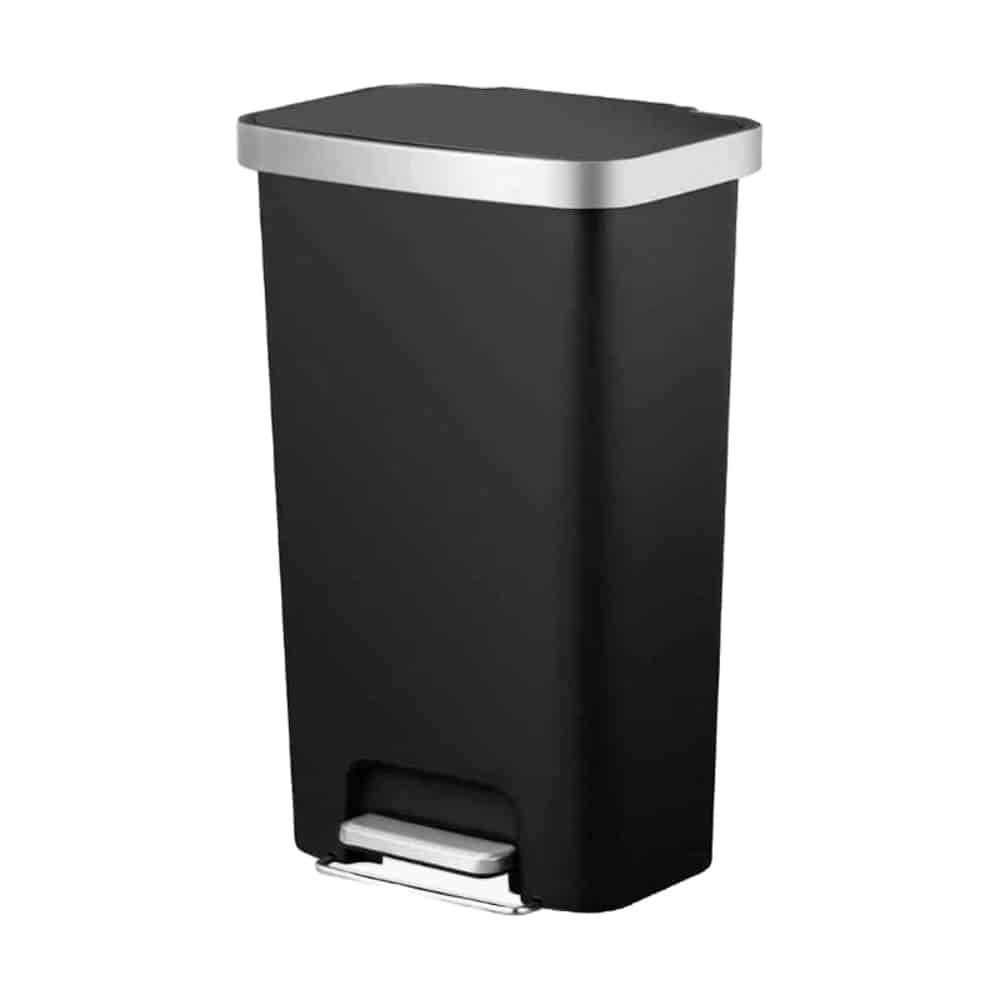 Cos de gunoi cu pedala, EKO, Hana, 45 litri, 1 compartiment, negru