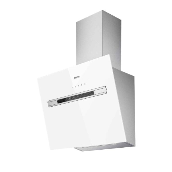 Hota decorativa, Ciarra, CBCS6736G-OW, 700 m³/h, 60 cm, alb