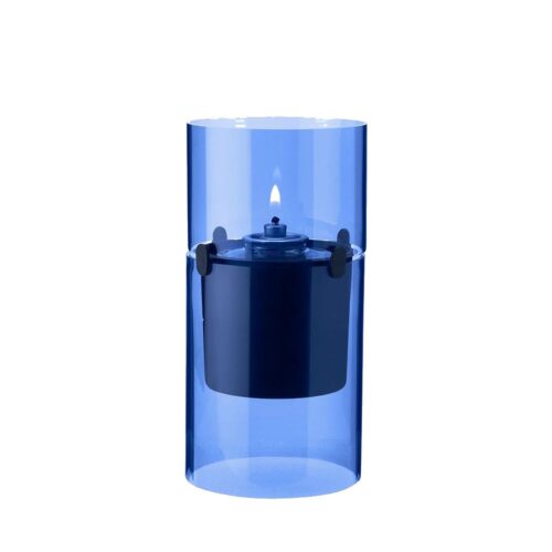 Lampa cu ulei vegetal Stelton - Lucie hurricane, azur