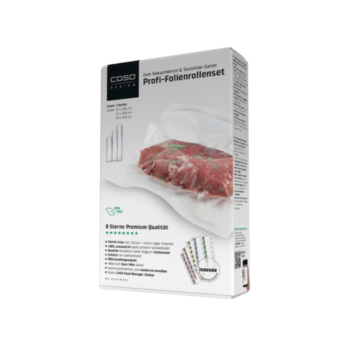 Set de 3 role gofrate pentru vidat, Caso Germany - 01231