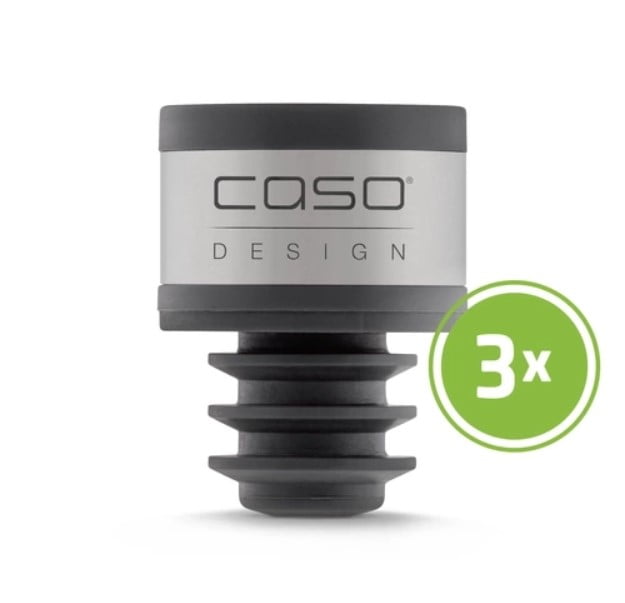 Set 3 dopuri pentru vidarea vinului WineLock, Caso Germany - 01257