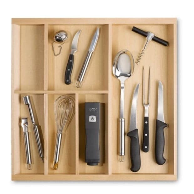 Aparat de vidat portabil cu pungi, Caso Germany, Vacu OneTouch, vidare uscata/umeda, negru