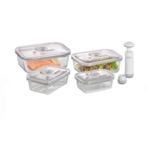 Set pompa de vidat manuala si recipiente, Caso Germany - 01197