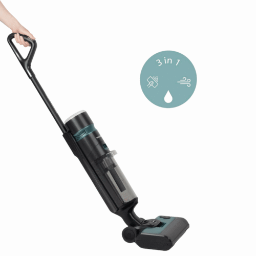 Aspirator vertical cu mop integrat 3in1, fara sac, H.Koenig, ARYA900, 2000 W, negru