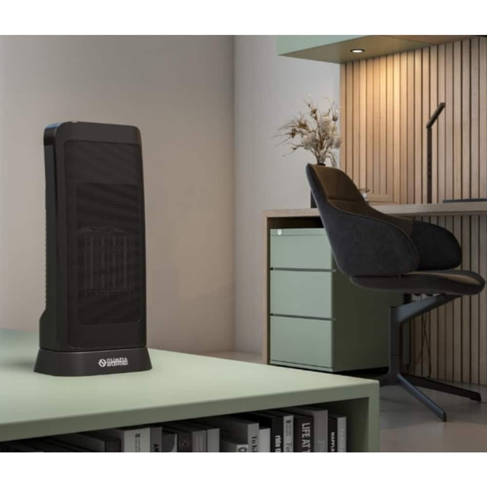 Aeroterma electrica cu termostat, Olimpia Splendid, Caldo Trendy ST, 2000 W, negru