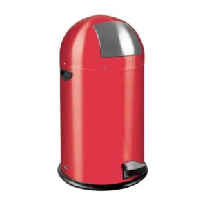 Cos de gunoi cu pedala, EKO, Kickcan, 33 litri, 1 compartiment, rosu