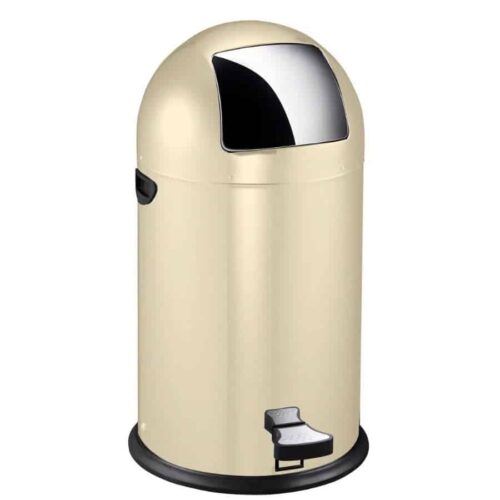 Cos de gunoi cu pedala, EKO, Kickcan, 33 litri, 1 compartiment, crem