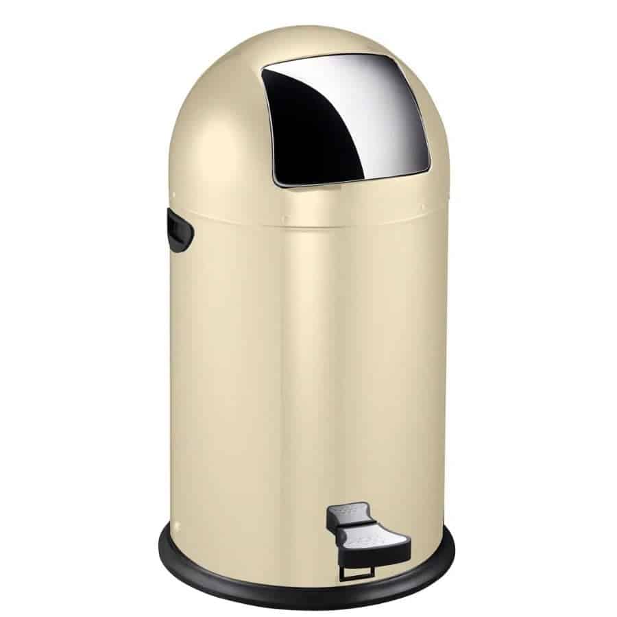 Cos de gunoi cu pedala, EKO, Kickcan, 33 litri, 1 compartiment, crem