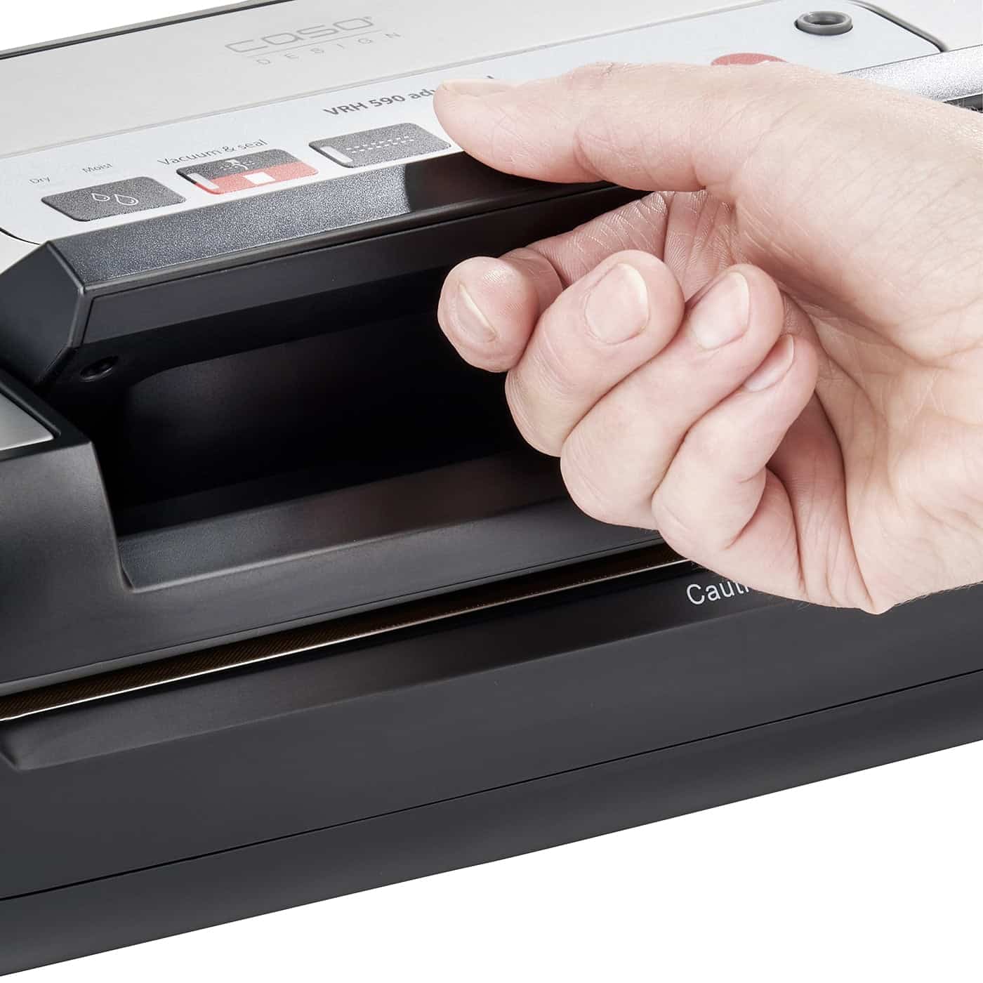 Aparat de vidat, Caso Germany, VRH 590 Advanced, vidare uscata/umeda, negru