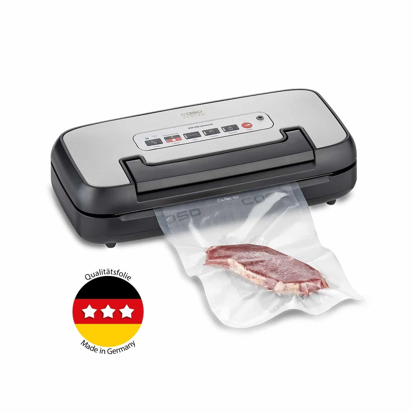 Aparat de vidat, Caso Germany, VRH 590 Advanced, vidare uscata/umeda, negru