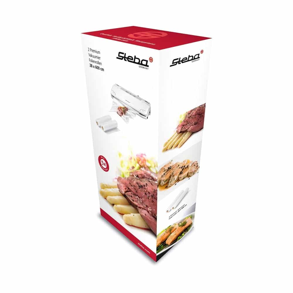 Set de 2 role gofrate pentru vidat 28 x 600 cm, Steba Germany - 933600