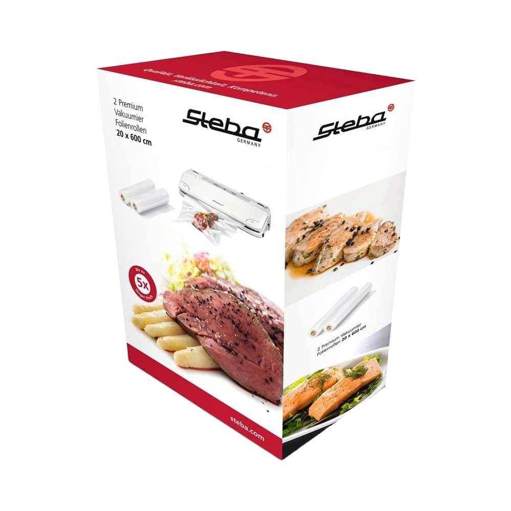 Set de 2 role gofrate pentru vidat 20 x 600 cm, Steba Germany - 932600