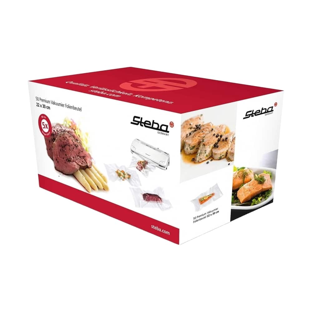 Set de 50 pungi gofrate pentru vidat 22 x 30 cm, Steba Germany - 932000