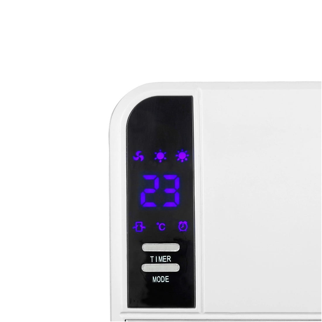 Aeroterma electrica de perete cu termostat, Eurom, Designheat 2000R, 2000 W, alb