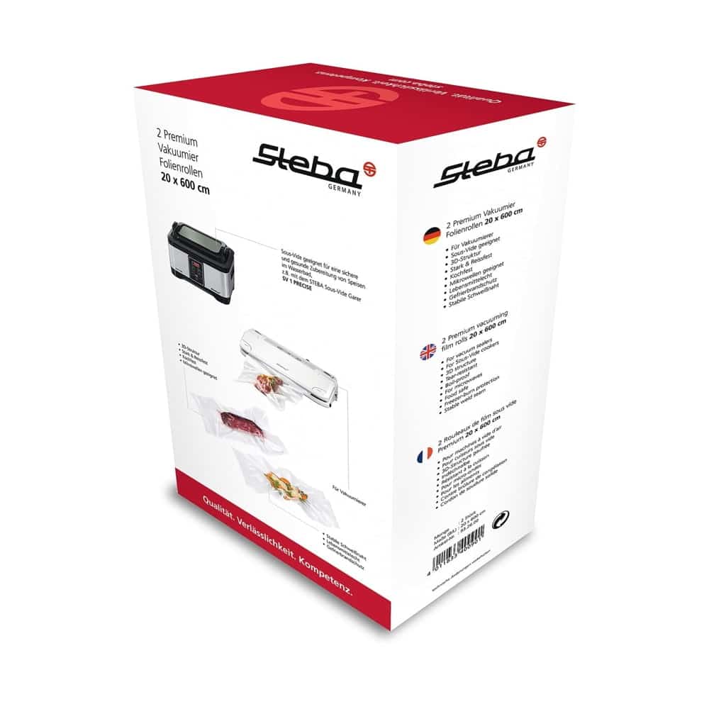 Set de 2 role gofrate pentru vidat 20 x 600 cm, Steba Germany - 932600