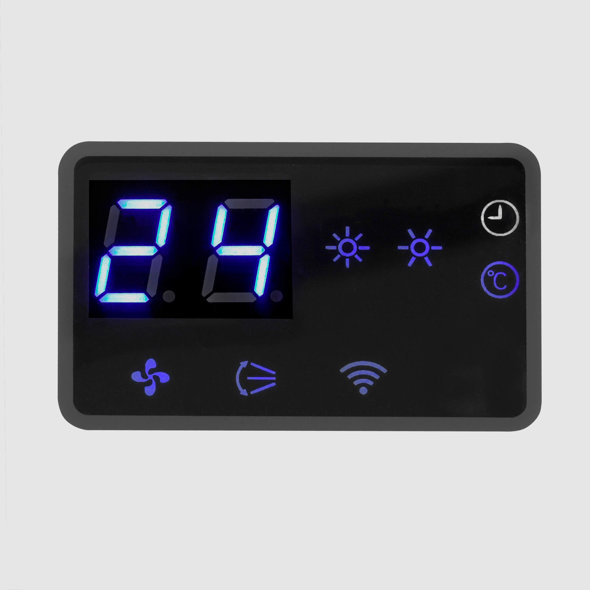 Aeroterma electrica de perete cu termostat, Eurom, Designheat 2000, 2000 W, alb