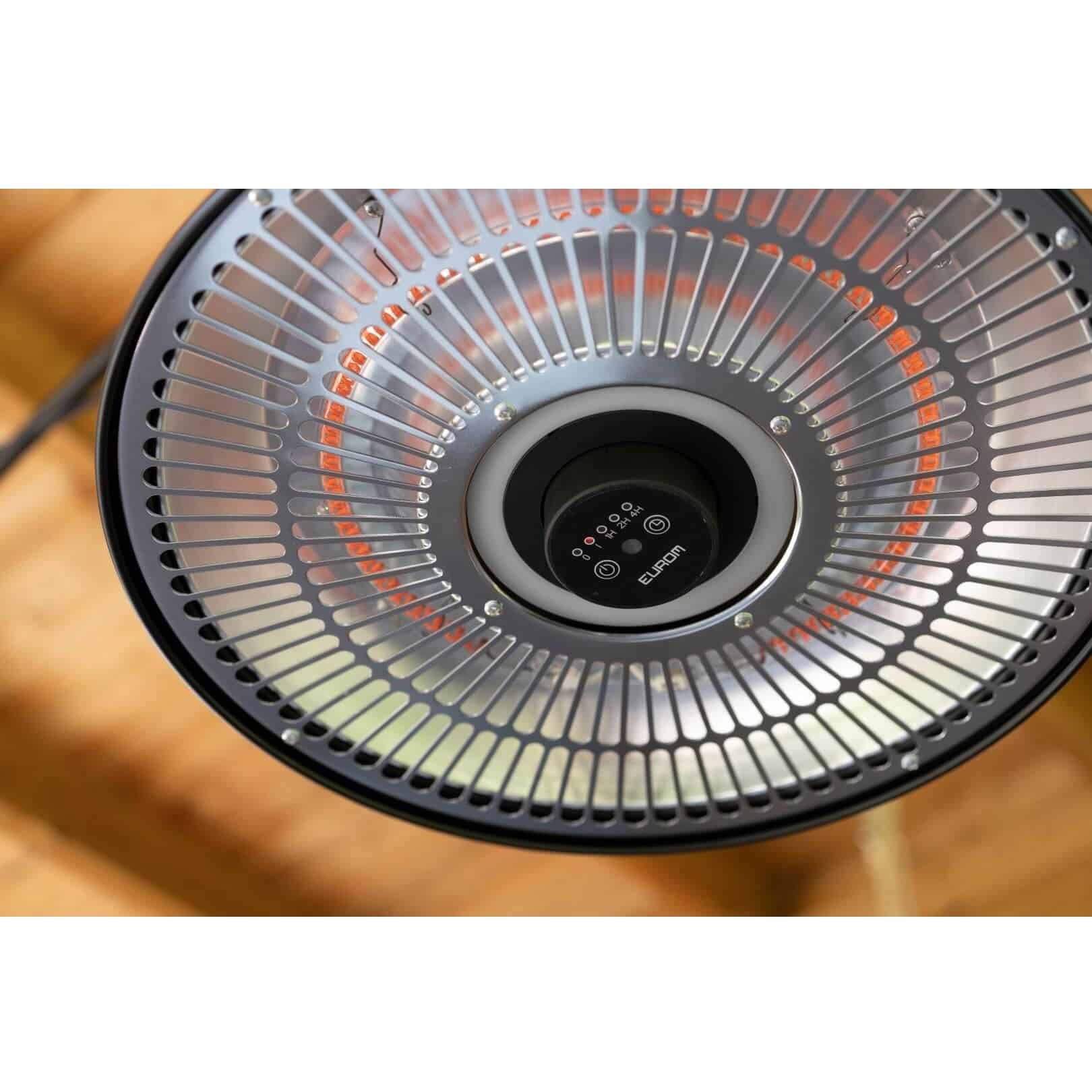 Incalzitor electric de terasa, Eurom, Partytent, 1500 W, negru