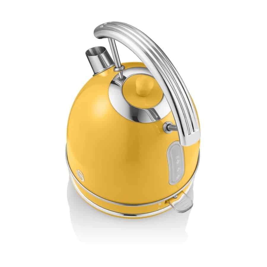 Fierbator apa, Swan, Retro, 1.8 litri, 2200 W, galben