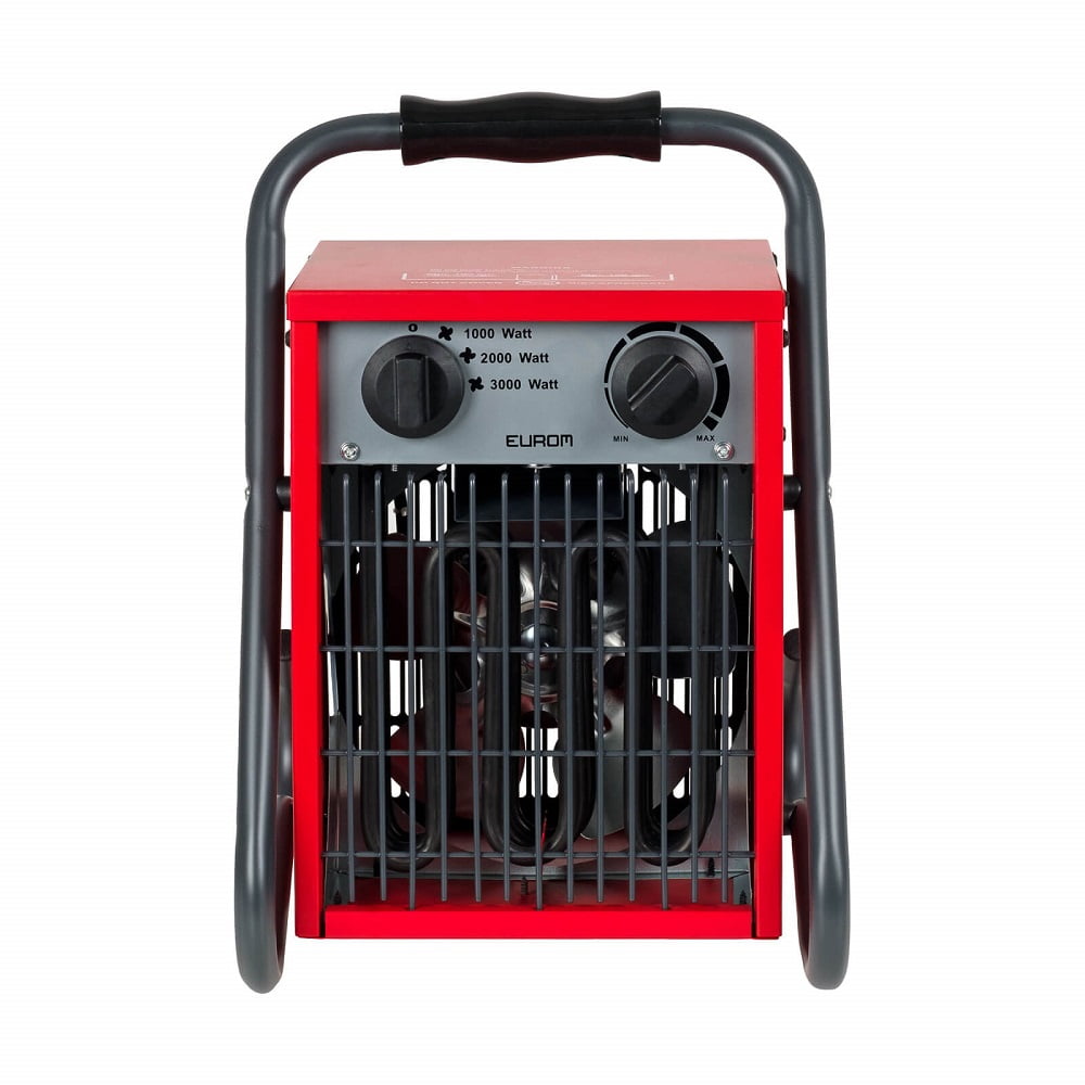 Aeroterma electrica cu termostat, Eurom, EK3201, 3000 W, rosu