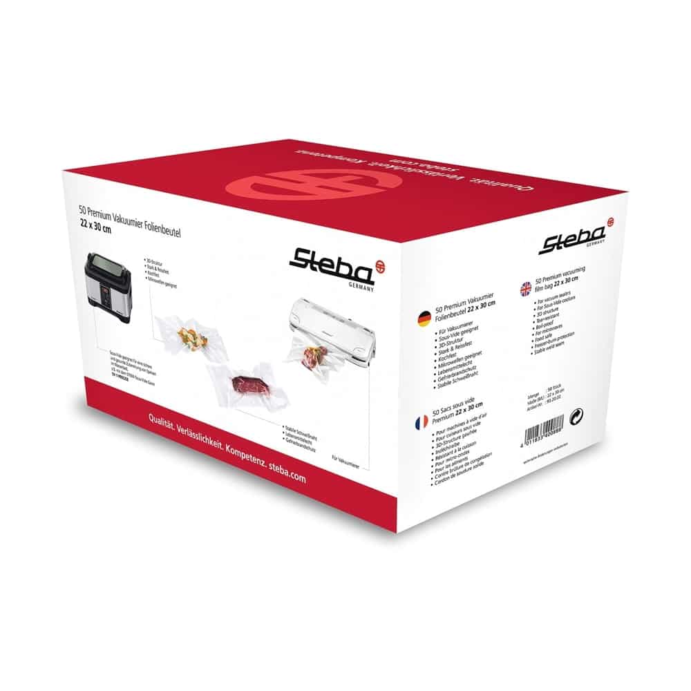 Set de 50 pungi gofrate pentru vidat 22 x 30 cm, Steba Germany - 932000