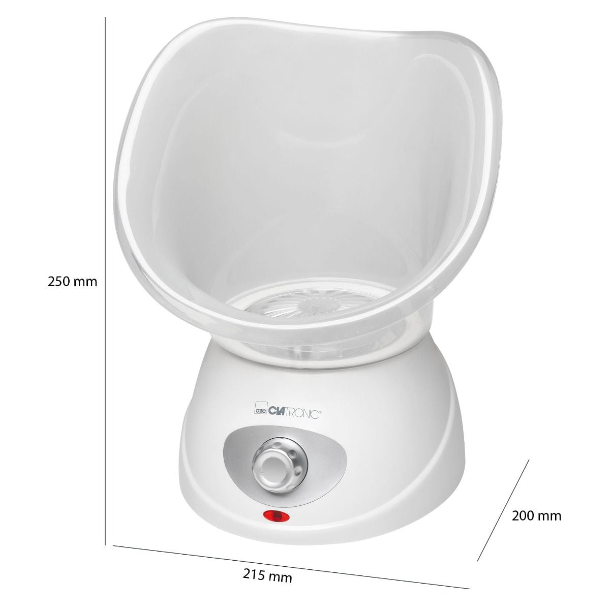 Aparat pentru sauna faciala cu inhalator, Clatronic - GS3656, alb